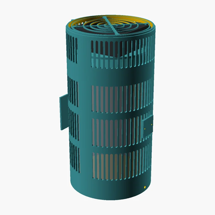 Air-filter fan frame